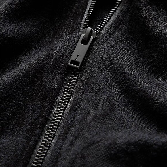 John Varvatos Collection Men's Riggins Python Jacquard Zip Bomber Jacket Black - Picture 4 of 8